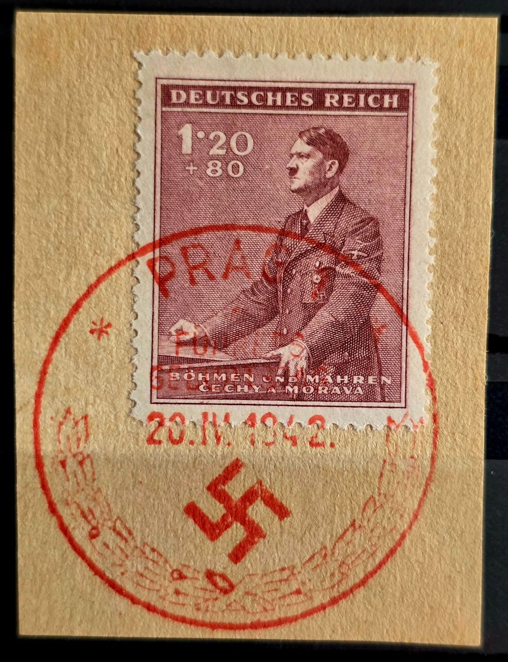 Tutti i francobolli: Böhmen & Mähren 1942 – Usato da Thalwil venduto da RicardoTH8800