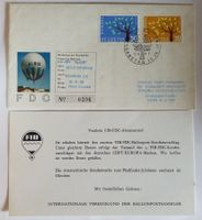 BJ22) 1962 Europa Ilustrierter Ballon FDC US-Format LP