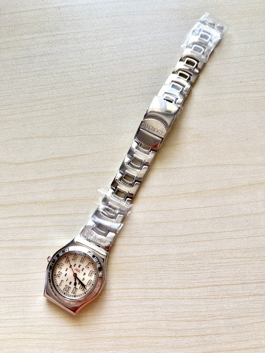 Swatch Orologi: Swatch Armbanduhr Edelstahl mit Datum  – Usato da Grenchen venduto da chththl 1
