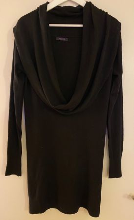 Strickkleid, schwarz , Gr. M/38