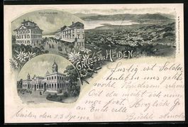 Litho Heiden, Ortsansicht, Hotel und Pen