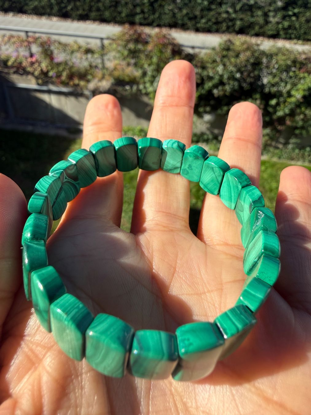 Bracciali & Braccialetti: %Rabatt% Malachit Armreif -Echstein – Nuovo (secondo la descrizione) da Jegenstorf venduto da SteinGlanz 3