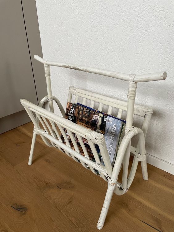 Sonstiges für Haushalt & Wohnen: Zeitungsständer, Zeitschriftenhalter, Bambus Shabby Boho – Gebraucht aus Flawil von Mito97 2