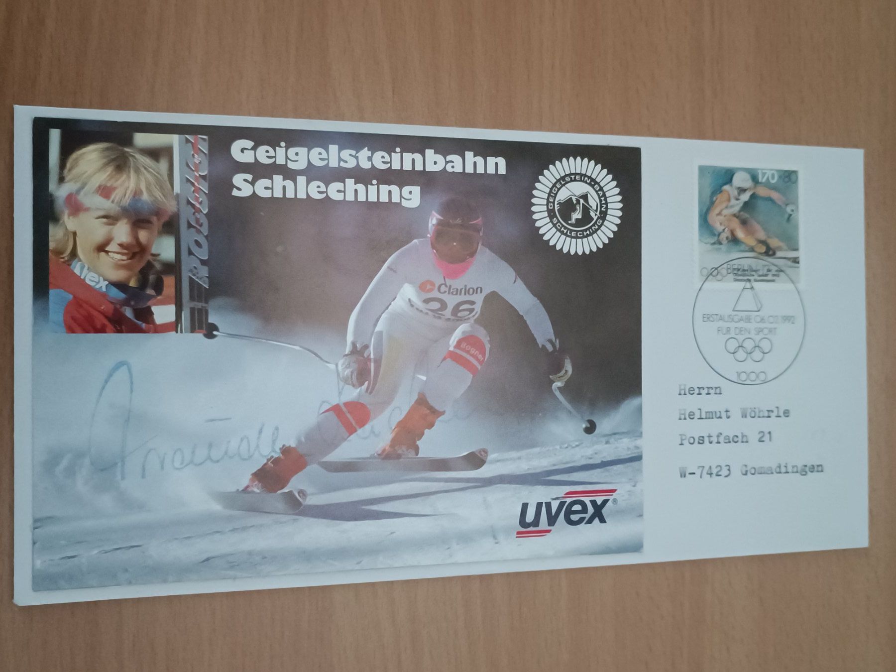 Autogramme: Traudl Hävhler - handsignierte mit Sonderstempel FDC – Gebraucht aus Menziken von Artographs