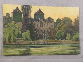 Schloss Gottlieben - Lith. Ernst E. Schlatter  - 1918