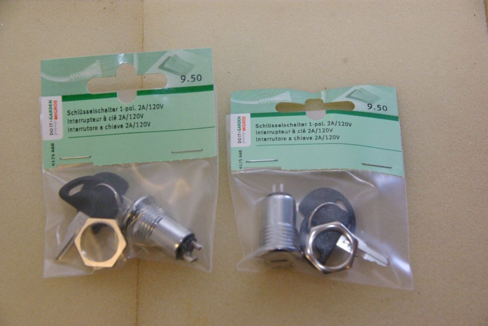 C & K Switches YF011U2C203NQ Schlüsselschalter 125V 4A 1 X Ein/Ein 2 X Ein Ein 2 X 90 1st