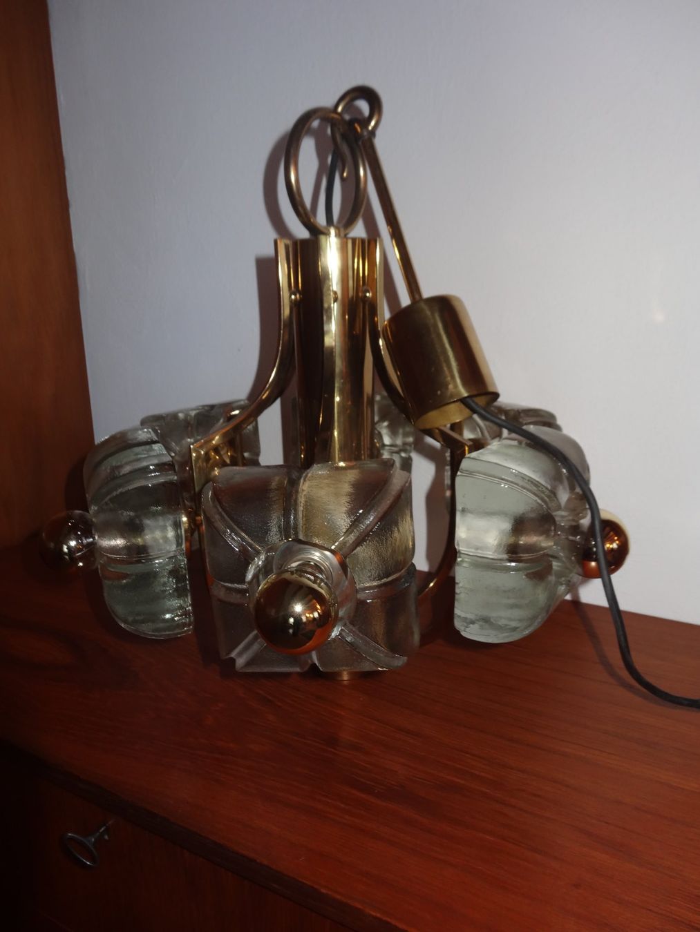 Lampadari & plafoniere: Hängeleuchte Messing-Glas – Usato da Wil SG venduto da Pin05