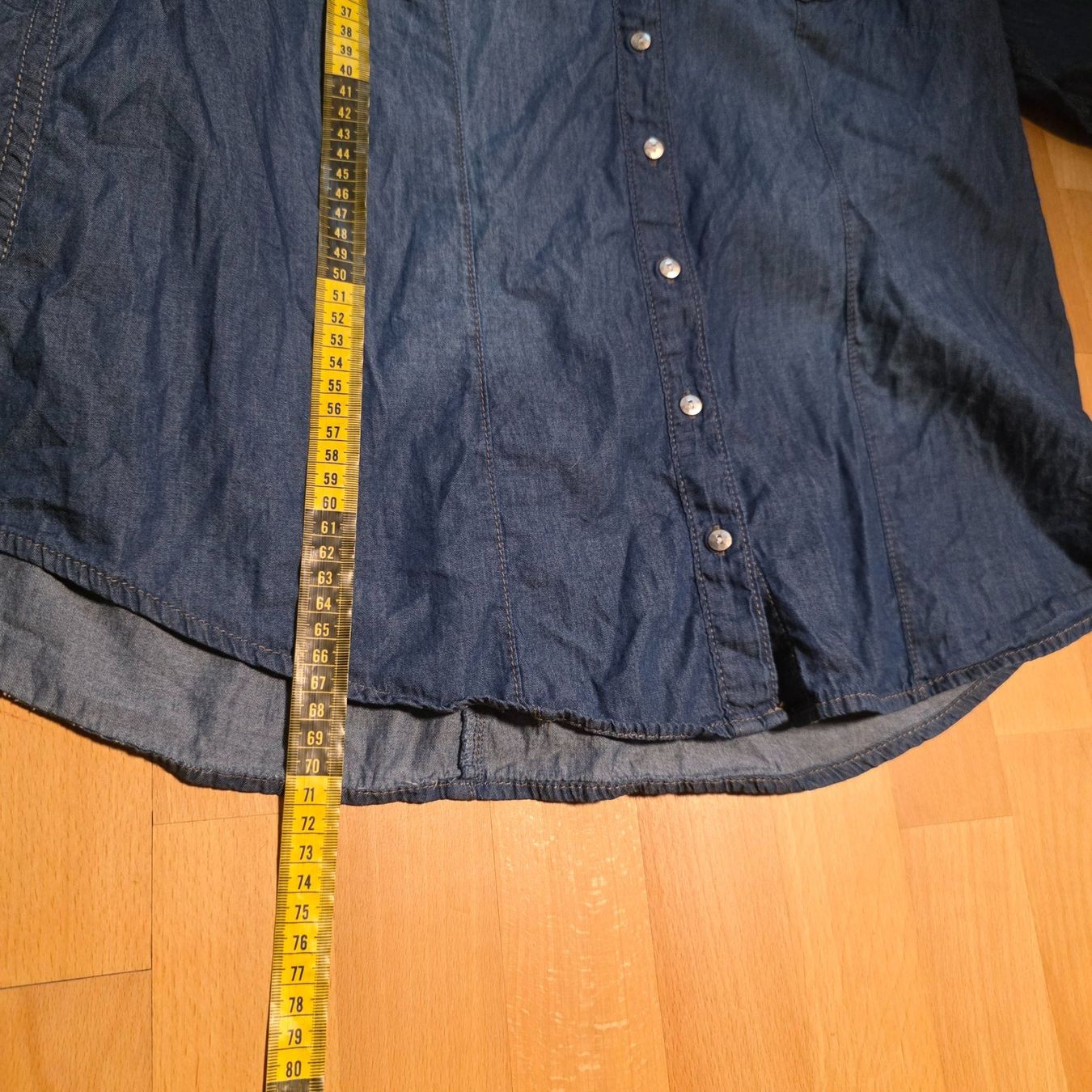 Camicette: Charles Vögele Jeansbluse 100% Baumwolle Gr. 46 – Usato da Wald ZH venduto da CapLux 9
