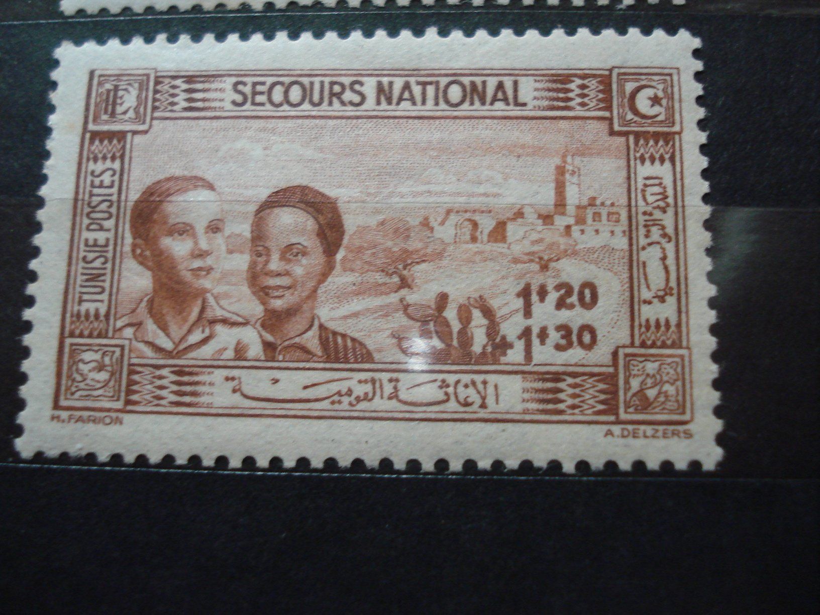 Alle Briefmarken: Satz Tunesien, Secours National, **, alt – Gebraucht aus Niederwil AG von morostahu 1