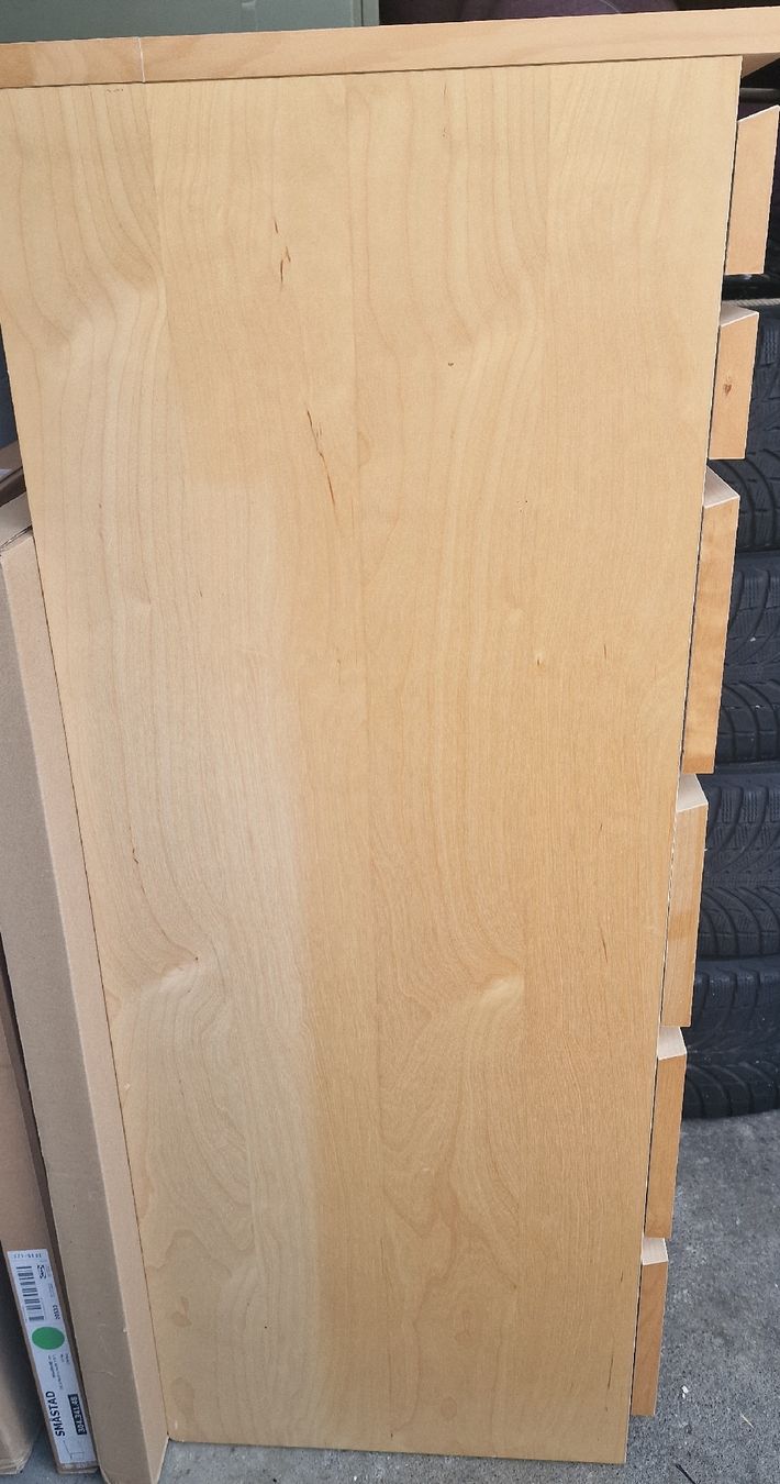 Cassettiere: IKEA Kommode mit 6 Schubladen und Spiegel hellbraun – Usato da Muri AG venduto da MrsRami 4
