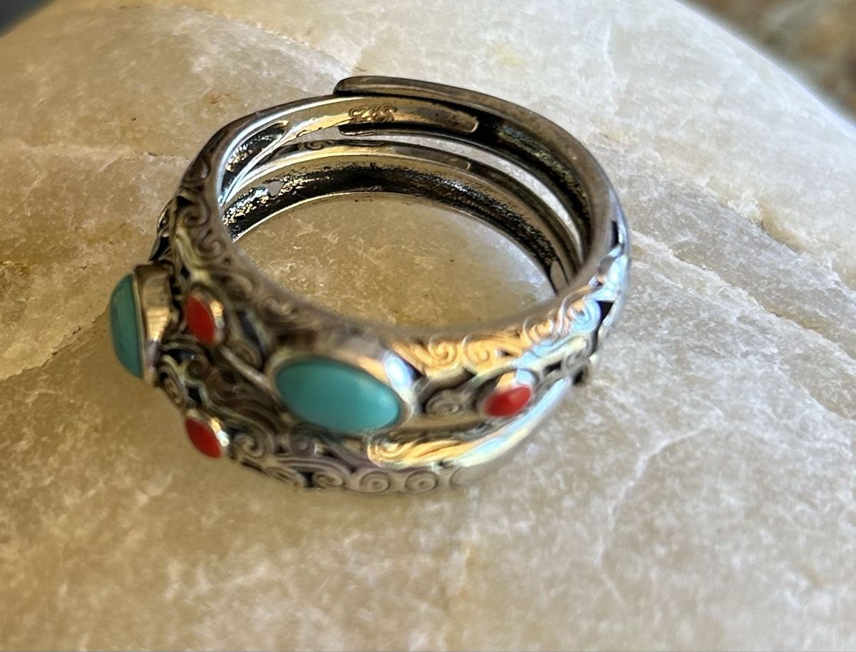 Anelli: Silber Ringe mit kleinen steine (925) – Nuovo (secondo la descrizione) da Rekingen AG venduto da Olgamurga