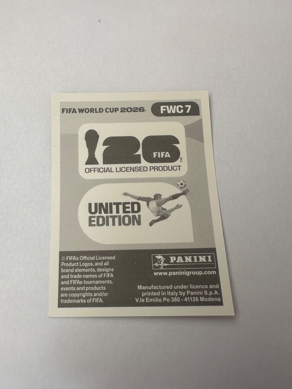 Panini Sammelbilder & Trading cards: PANINI FWC 7 – Gebraucht aus Payerne von mike_lth 1