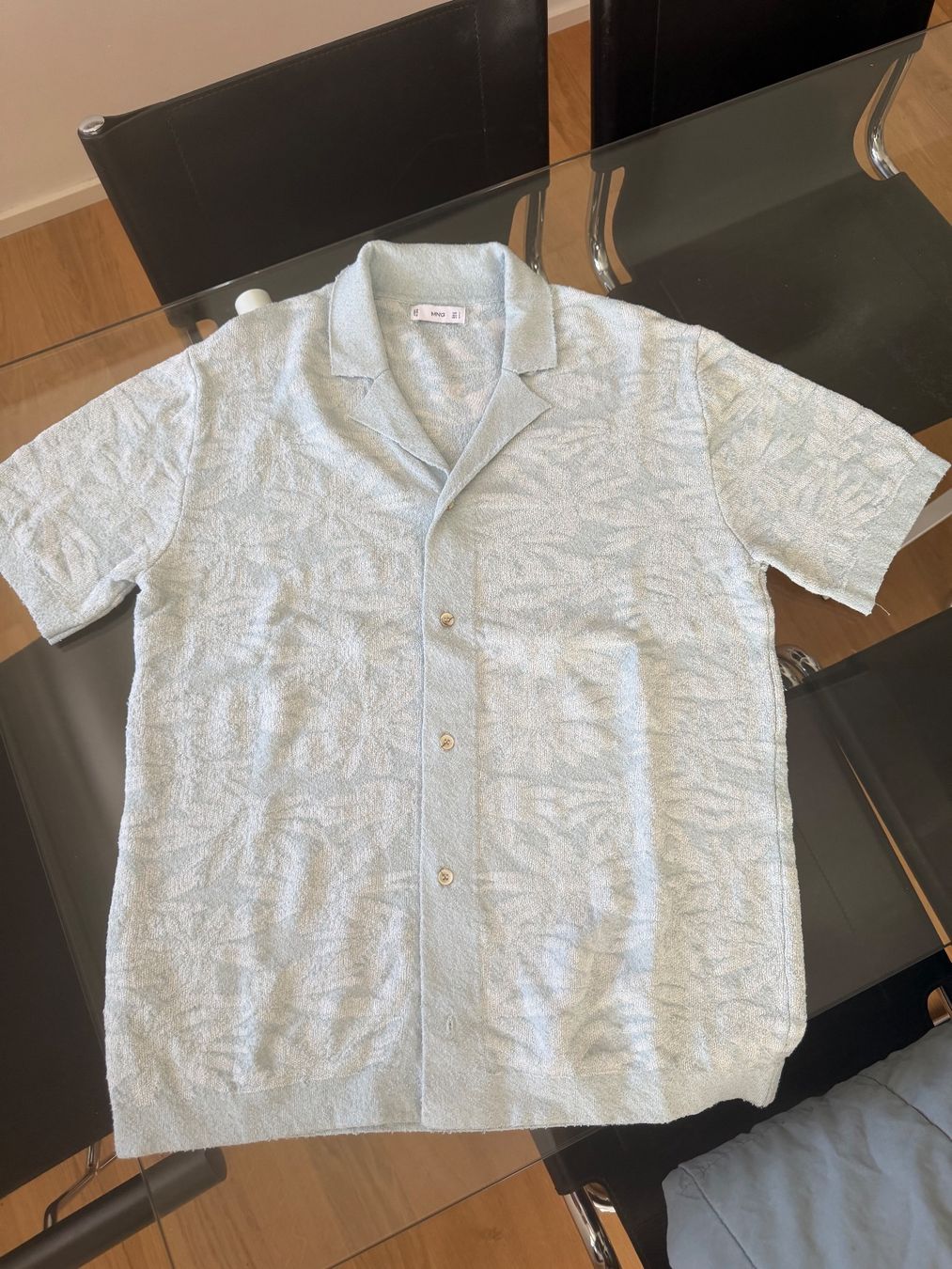 Mango Hemden: Mango Hemd Shirt hellblau mit Struktur Grösse L – Gebraucht aus Nussbaumen AG von normajeanbaker 5