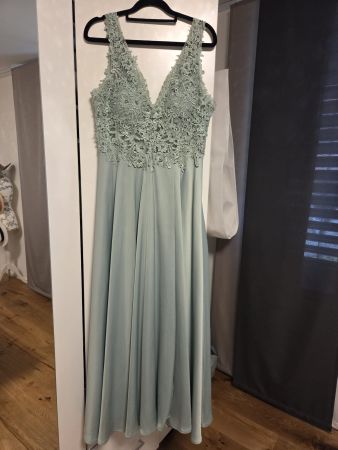 Ballkleid/Abendkleid, mintgrün, Grösse M, 1x getragen!