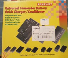 Universal Charger für Camcorder Akkus 230VAC + 12V KFZ