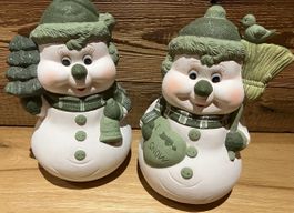 Dekorative Schneemänner, 2er Set, Winterzauber für Zuhause