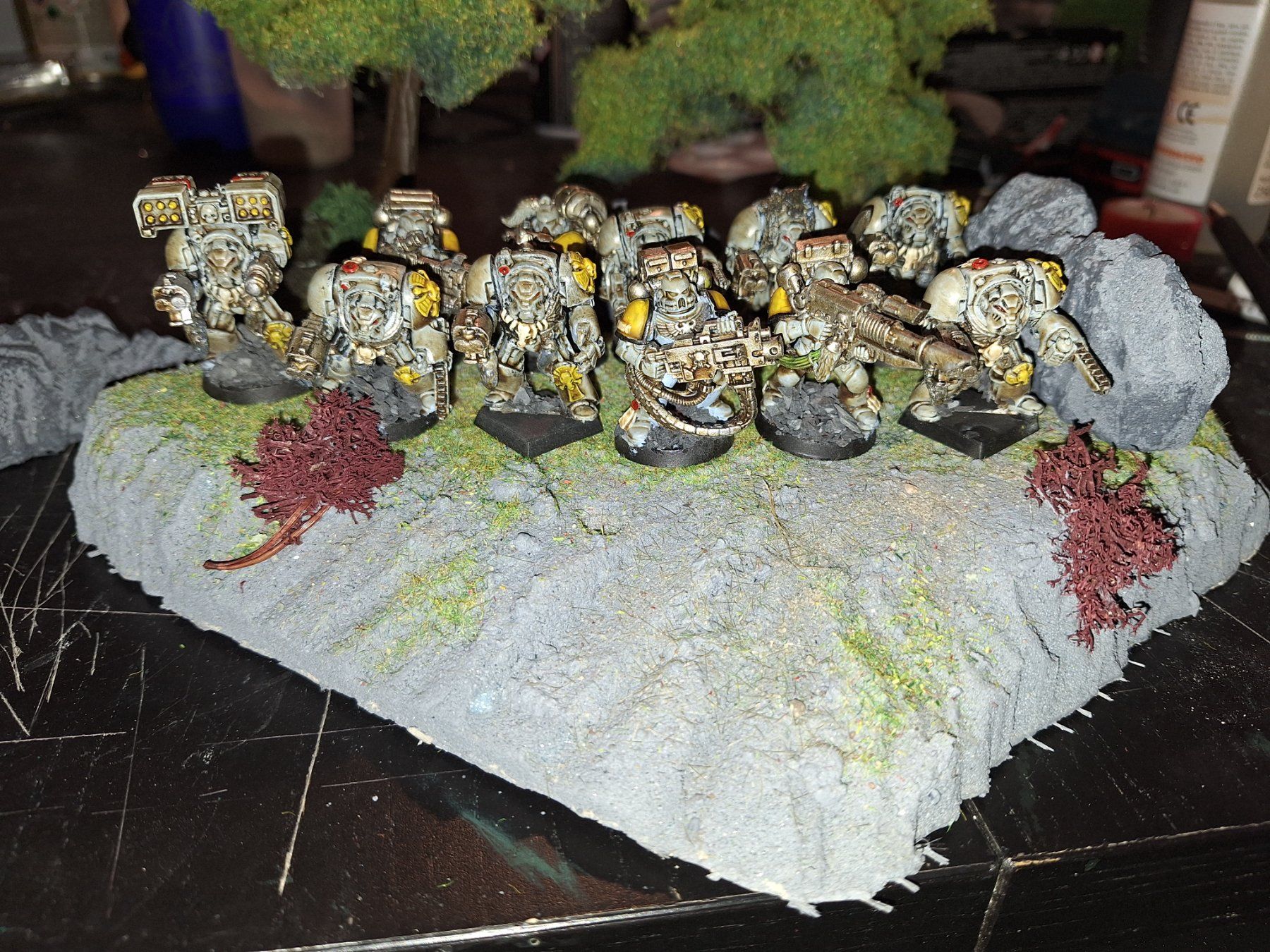 Statuette: Warhammer 40k Space Marines - 11 Terminators, bemalt – Usato da Recherswil venduto da Toby.sk55 4