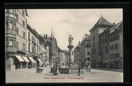 Schaffhausen, Brunnen am Frohnwaagplatz