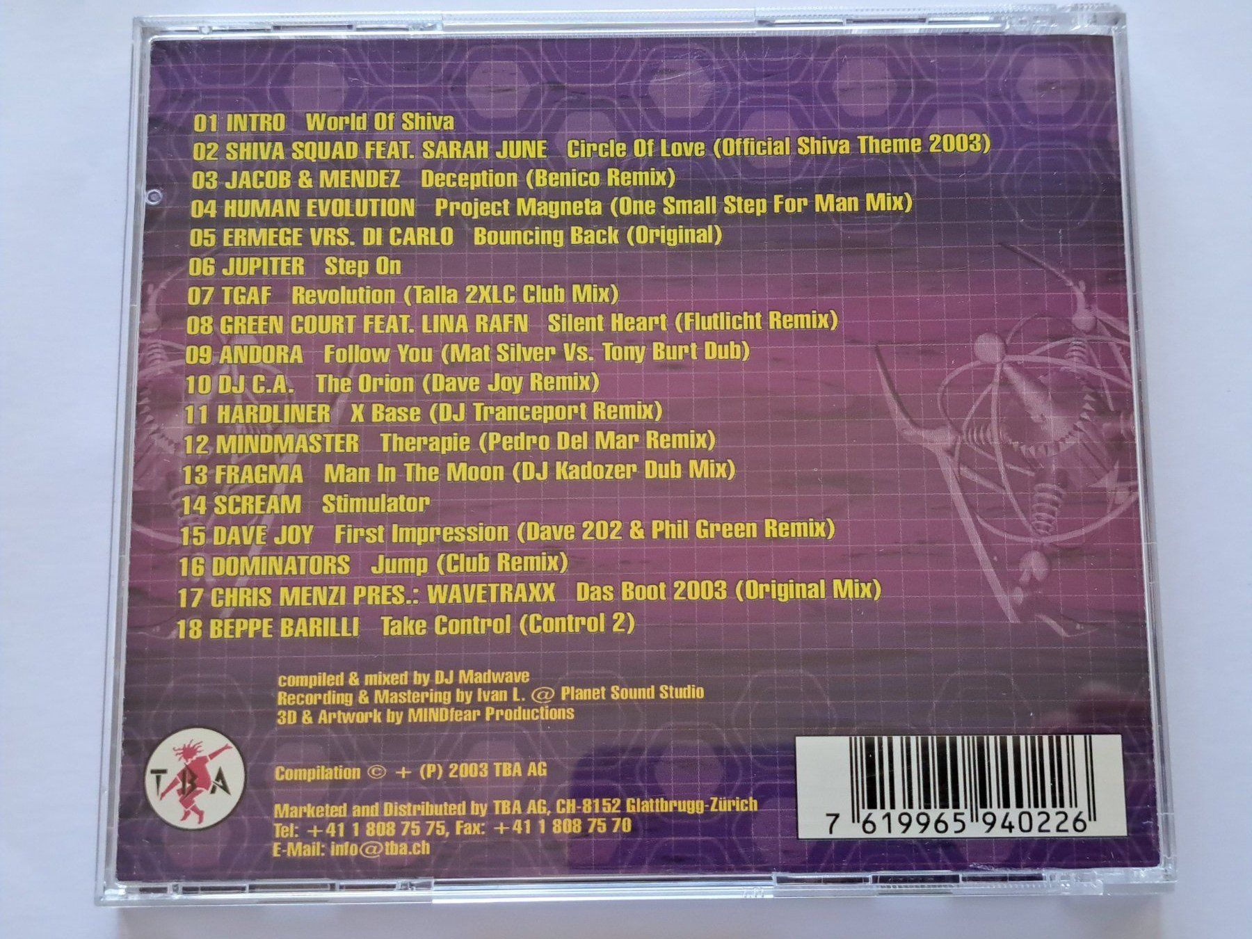 CD: CD DJ Madwave – Shiva 2003 – Usato da Pully venduto da bro_n52j 1