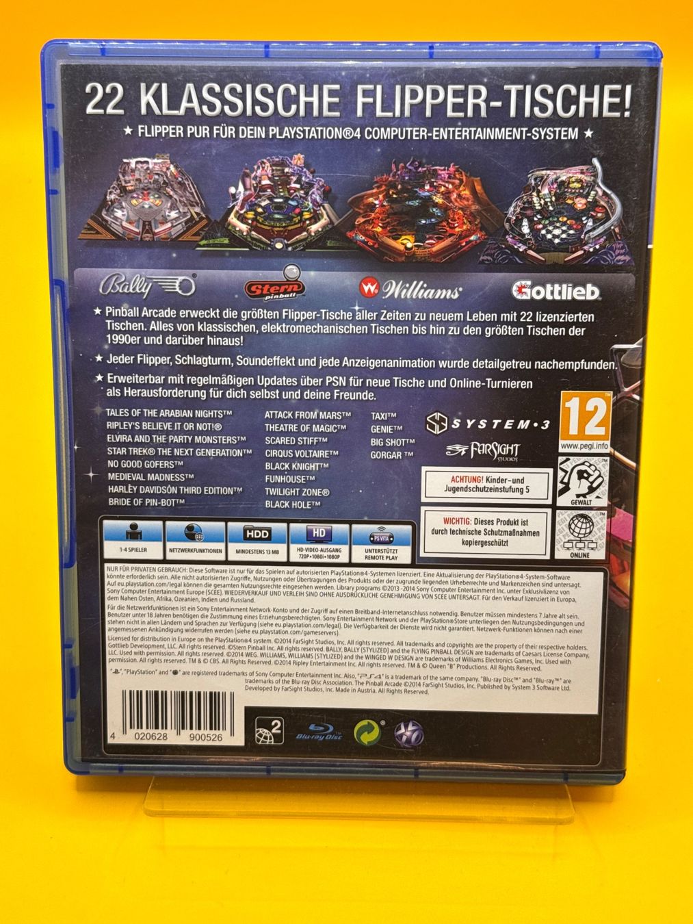 Sony Spiele: The Pinball Arcade PS4 Spiel – Gebraucht aus Oberwil b. Zug von silver2024 1