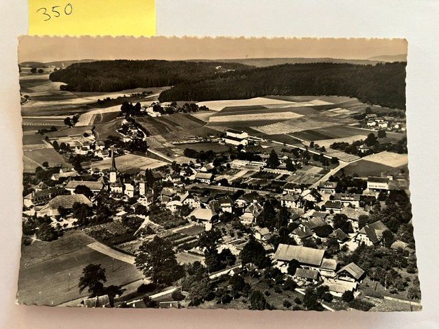 Cartoline postali: Ansichtskarte Flugaufnahme König, Schweiz, 1963 – Usato da Niederwil AG venduto da dahu75