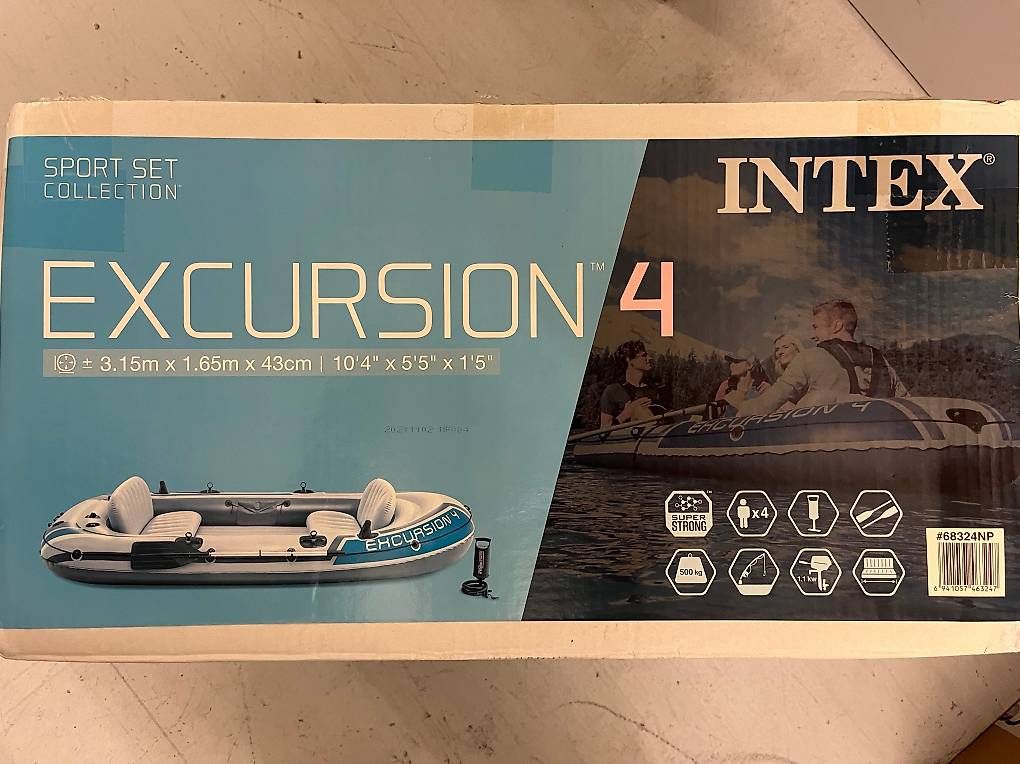 Boote: Schlauchboot Intex Excursion 4 Set – Neu (gemäss Beschreibung) aus Dübendorf von CoJo 3