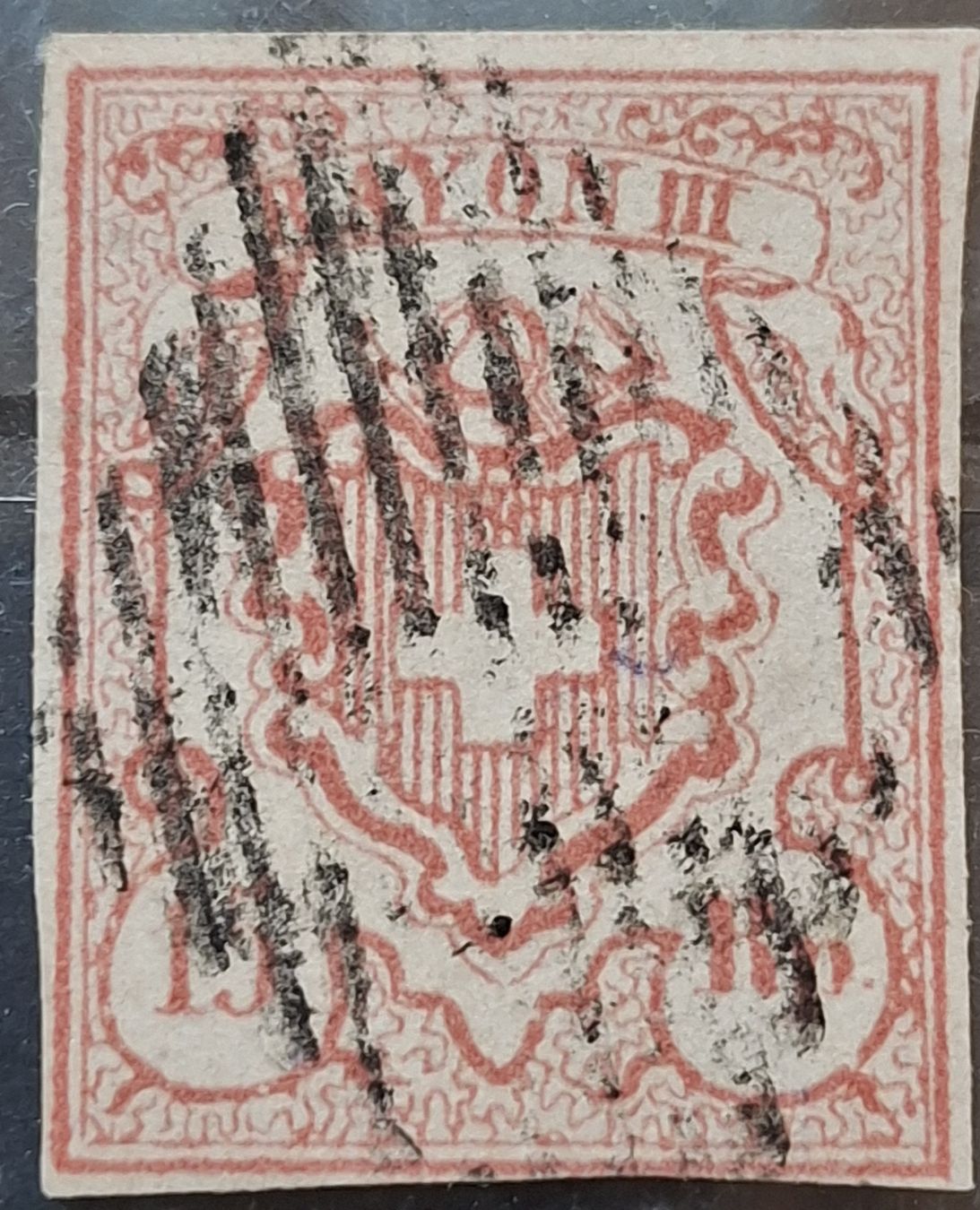 Tutti i francobolli: Rayon Nr. 20 Typ 2 MR - I – Usato da Balgach venduto da SIMEON27