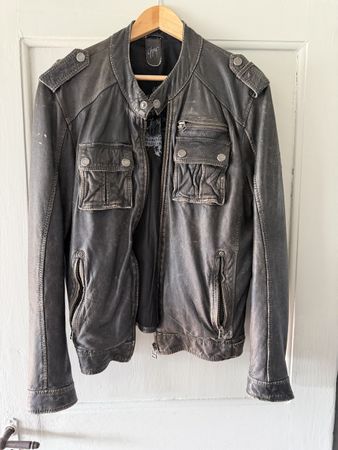 Herren Lederjacke, Grösse S