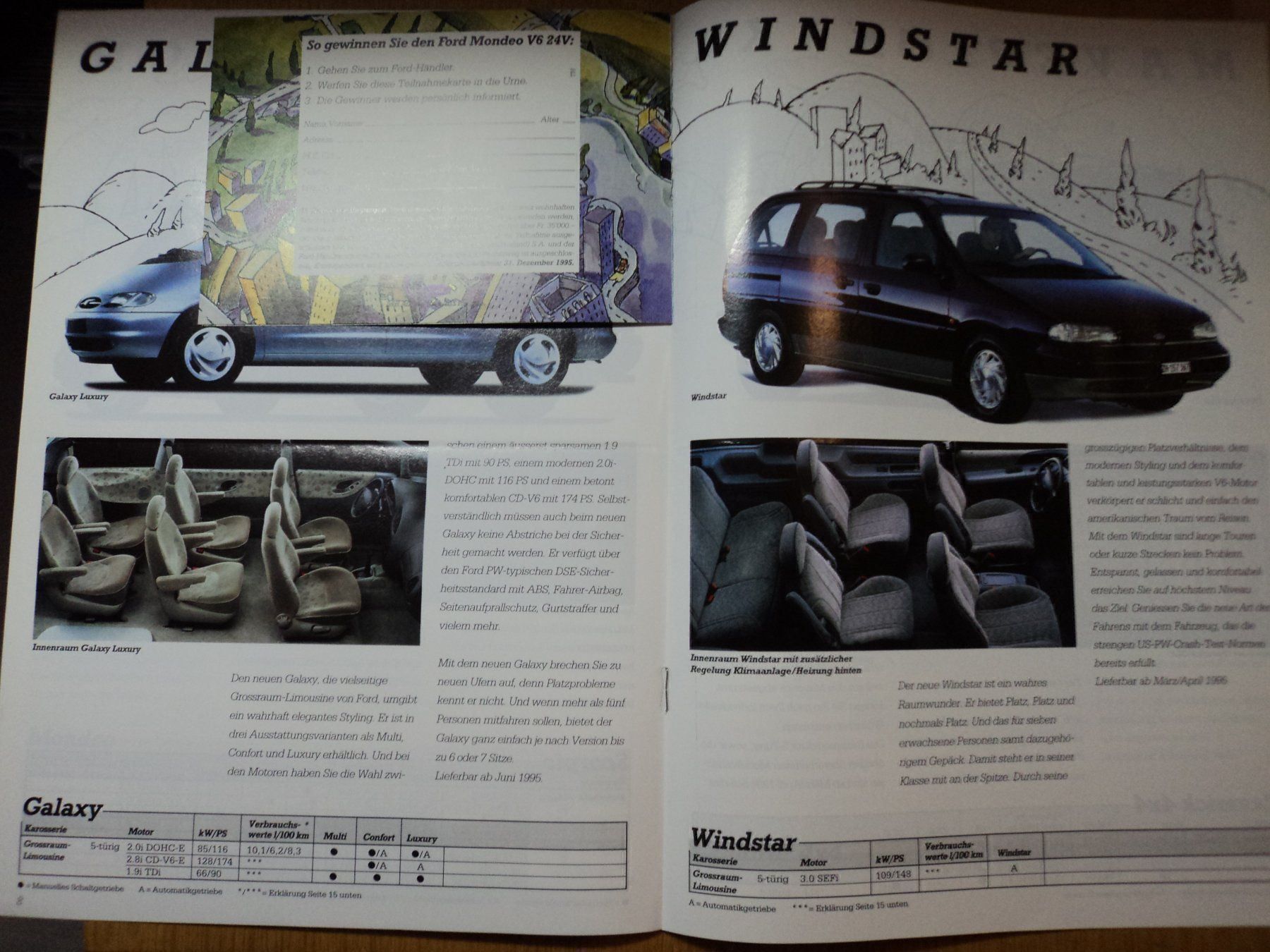 Ford Documenti: Prospekt Ford Jahresprogramm 1995 – Usato da Schwarzenburg venduto da modelCARama 5