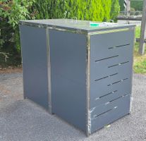 Abri à poubelles acier inoxydable