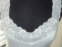débardeur coton avec dentelle taille L pour femme