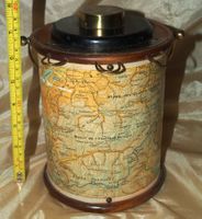 Ancien pot à tabac Gentleman Tabacco carte alpine env 1920