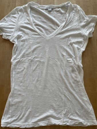 Peres: neues weisses  t Shirt hoher NP L