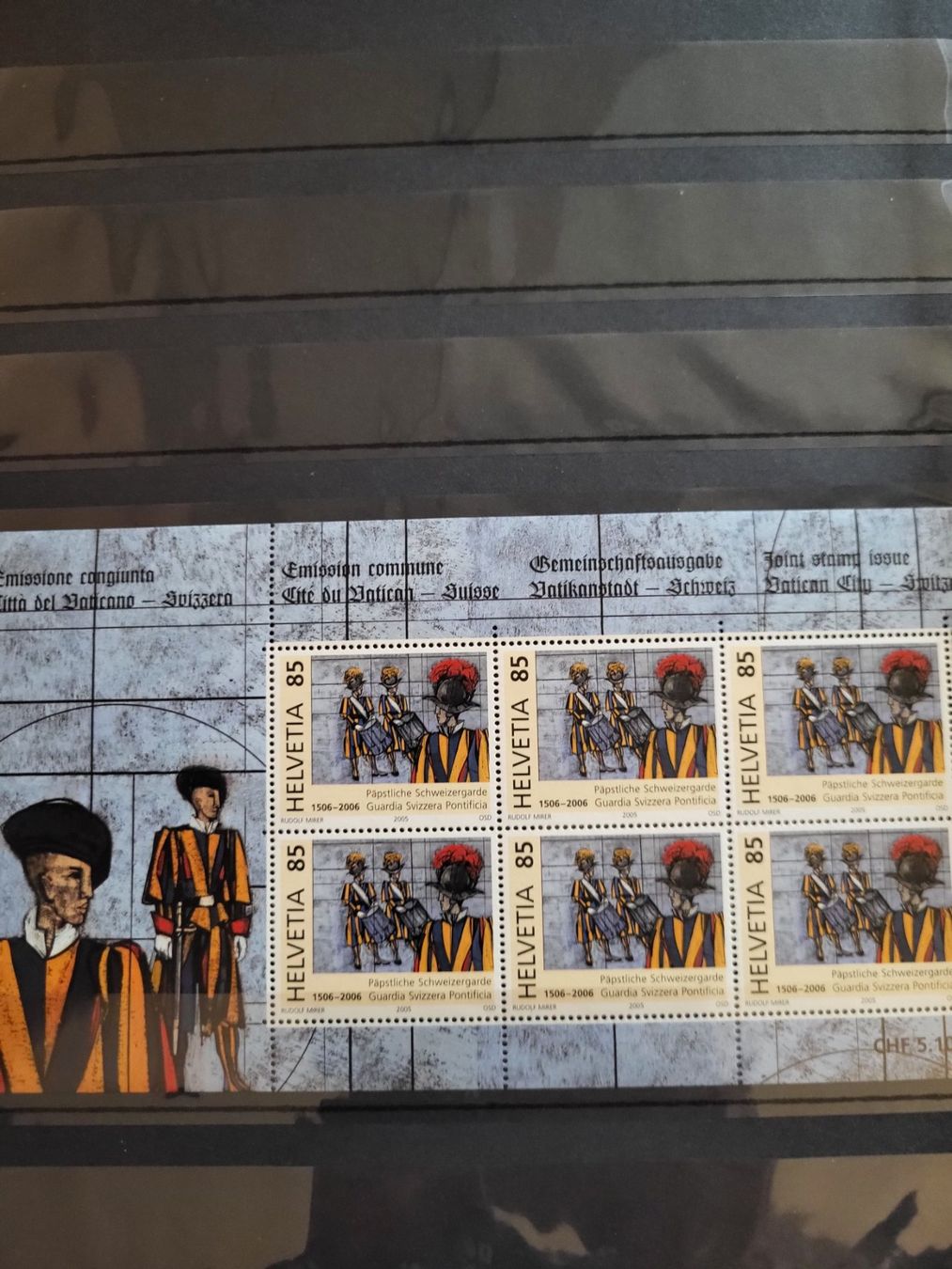 Tutti i francobolli: Päpstliche Schweizergarde 6er Briefmarkenblock – Nuovo (secondo la descrizione) da Rümlang venduto da Turrin 2