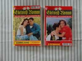 2 alte Romane EDELWEISS - Sammelbände - M108