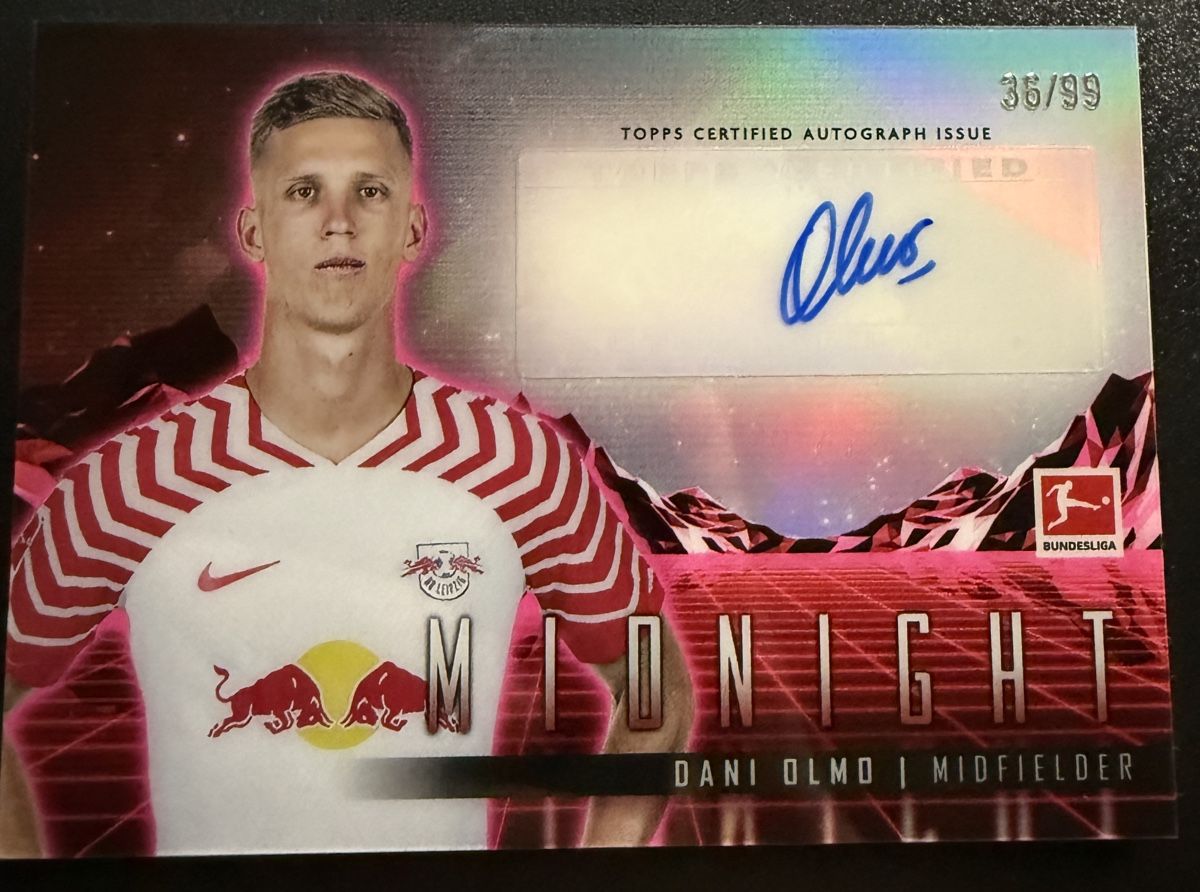 Topps Carte collezionabili: DANI OLMO   AUTO CARD /99 – Usato da Walliswil b.Wangen venduto da Swiss-Trading-Bros