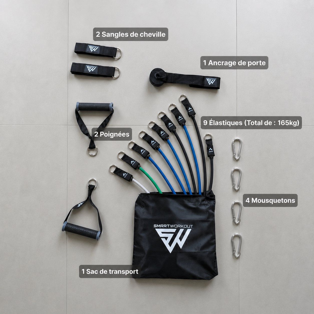 Hometrainer: Smart Workout – Kit musculation complet 165 kg – Usato da Montagny-Yverdon venduto da jul_5rxc