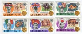 Briefmarken "Olympische Spiele". Liberia