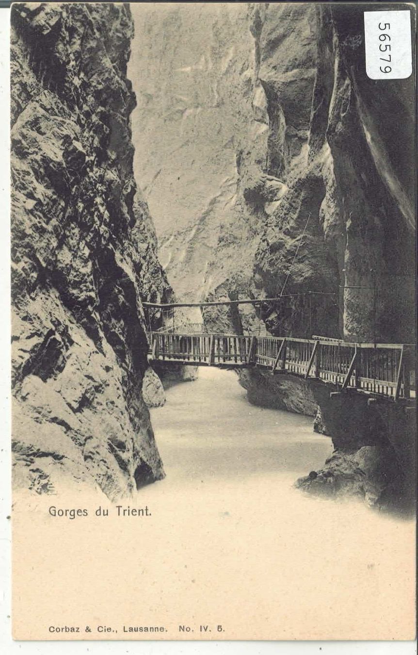 Cartoline postali: Vernayaz - Gorges du Trient – Usato da Ettingen venduto da Kartenplanet