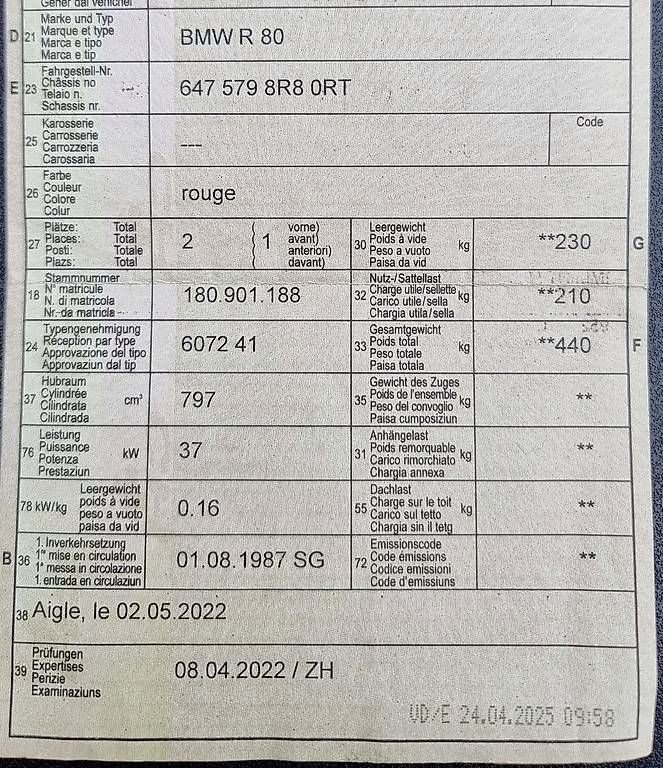 Strasse: BMW R80 RT – Gebraucht aus Corbeyrier von gagache1856 3