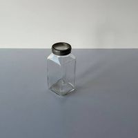 Altes Vorratsglas mit Metallverschluss  14 cm