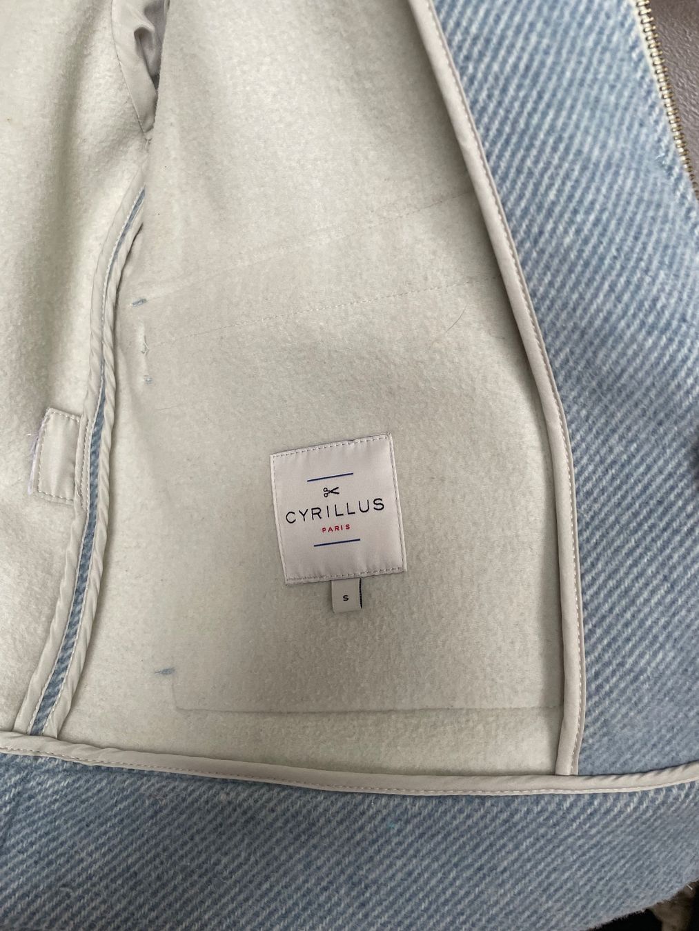 Cyrillus Giacche: Cyrillus Wolljacke Hellblau – Usato da Zürich venduto da hol_wwr2 2