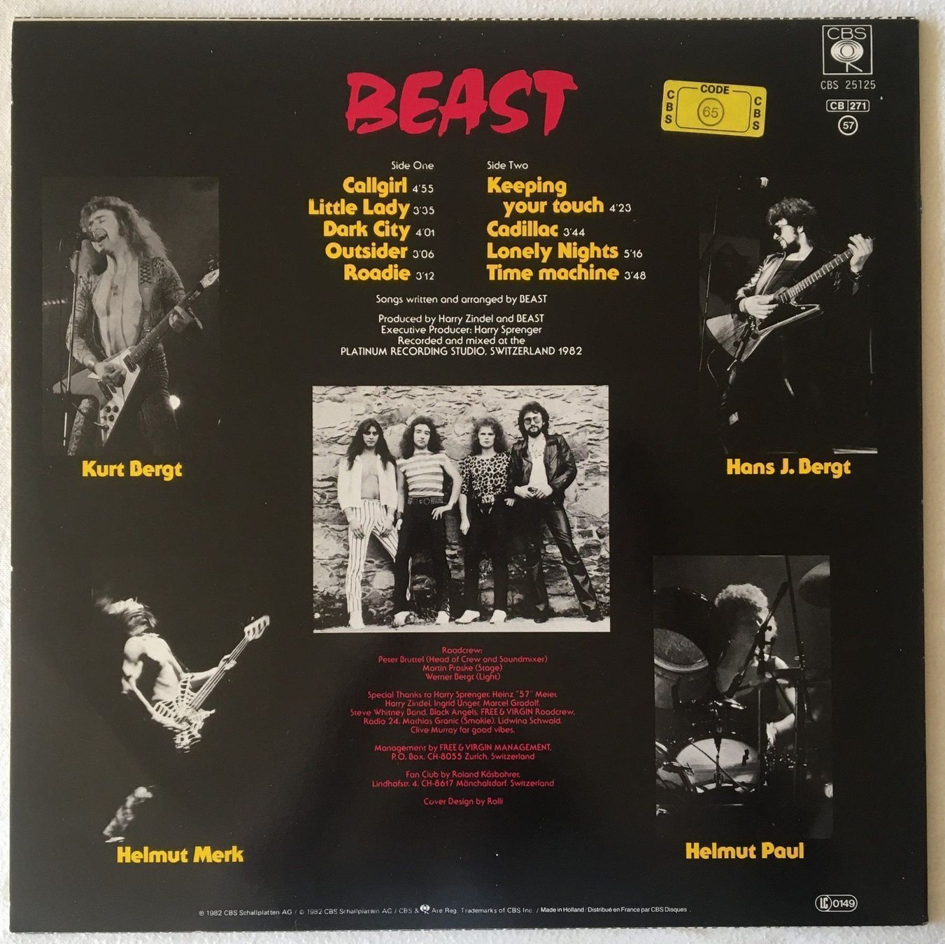 Dischi in vinile: Beast – Beast - LP - 1982 - Switzerland First Press – Usato da Uster venduto da Zardodel 1