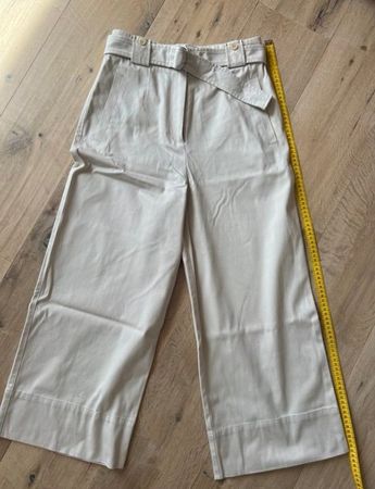 BOSS Culotte Hose Gr. 36 helles beige/cremeweiss