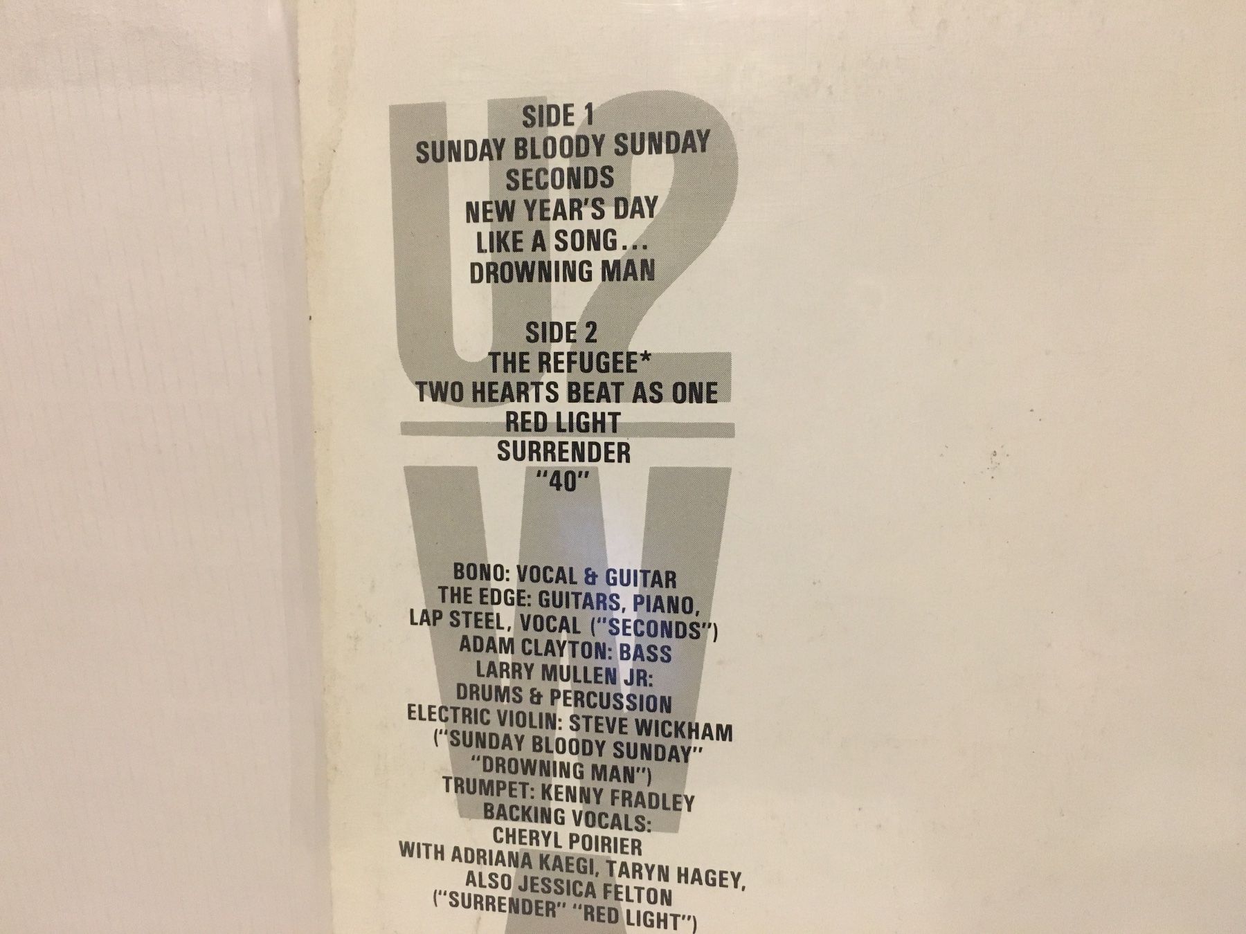 Dischi in vinile: Schallplatte - U2 - WAR - Island Records - 1983 – Usato da Andwil SG venduto da Rainboli 2