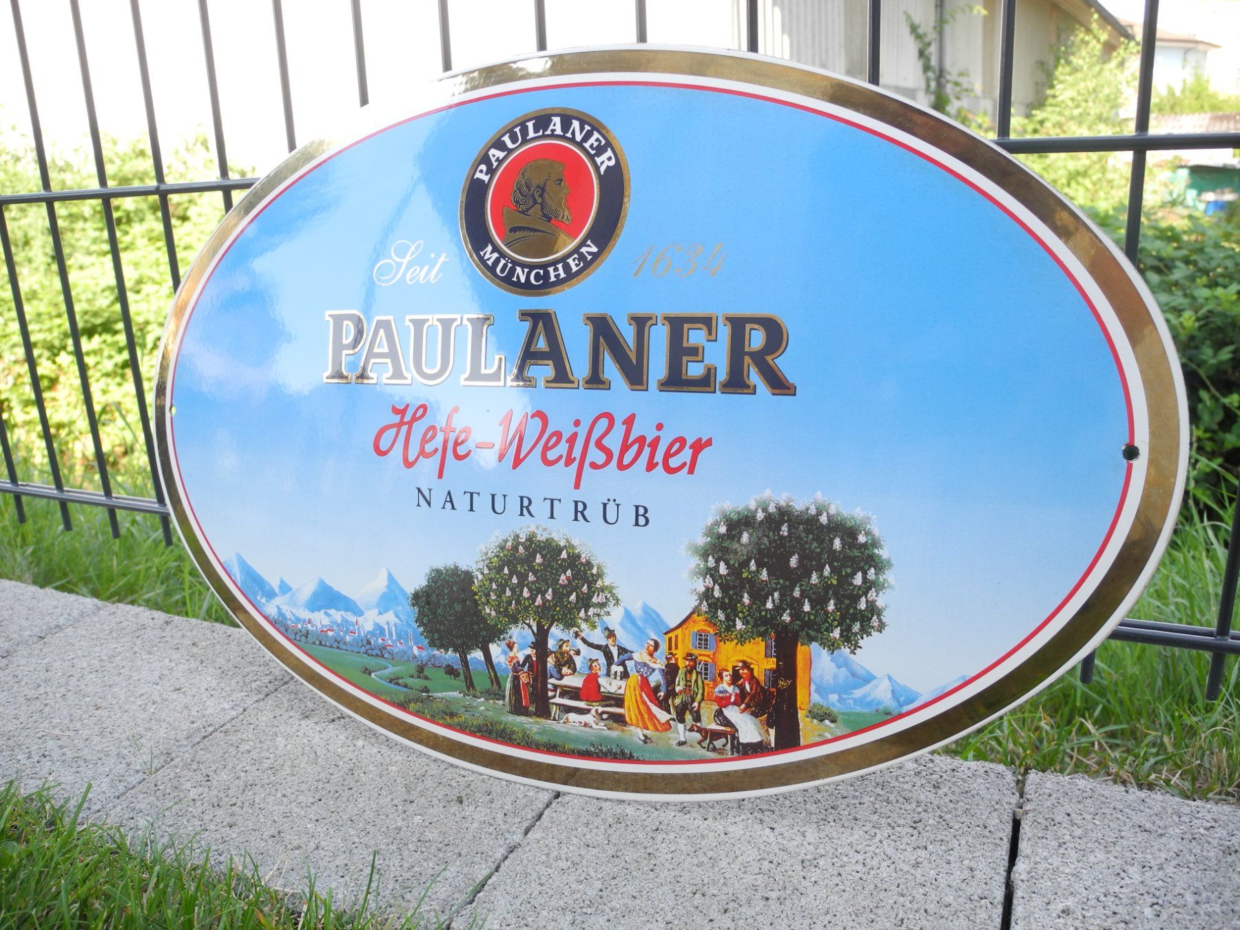Insegne: PAULANER EMAILSCHILD NR. 2 – Usato da Reinach AG venduto da Huckleberrysix 2