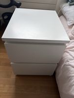 IKEA MALM Nachttisch / Kommode 2 Schubladen, weiss