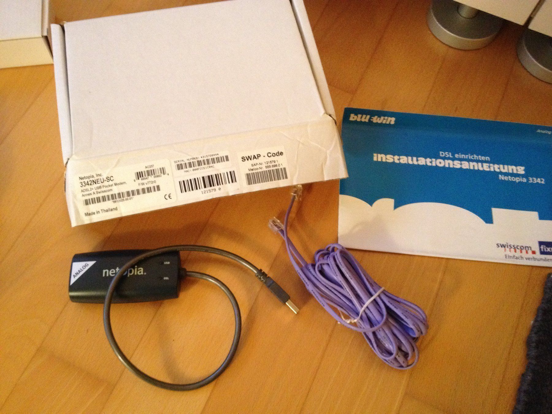 Swisscom Modems & Router: Netopia 3342 Internet – Gebraucht aus Erlenbach ZH von Ritschly