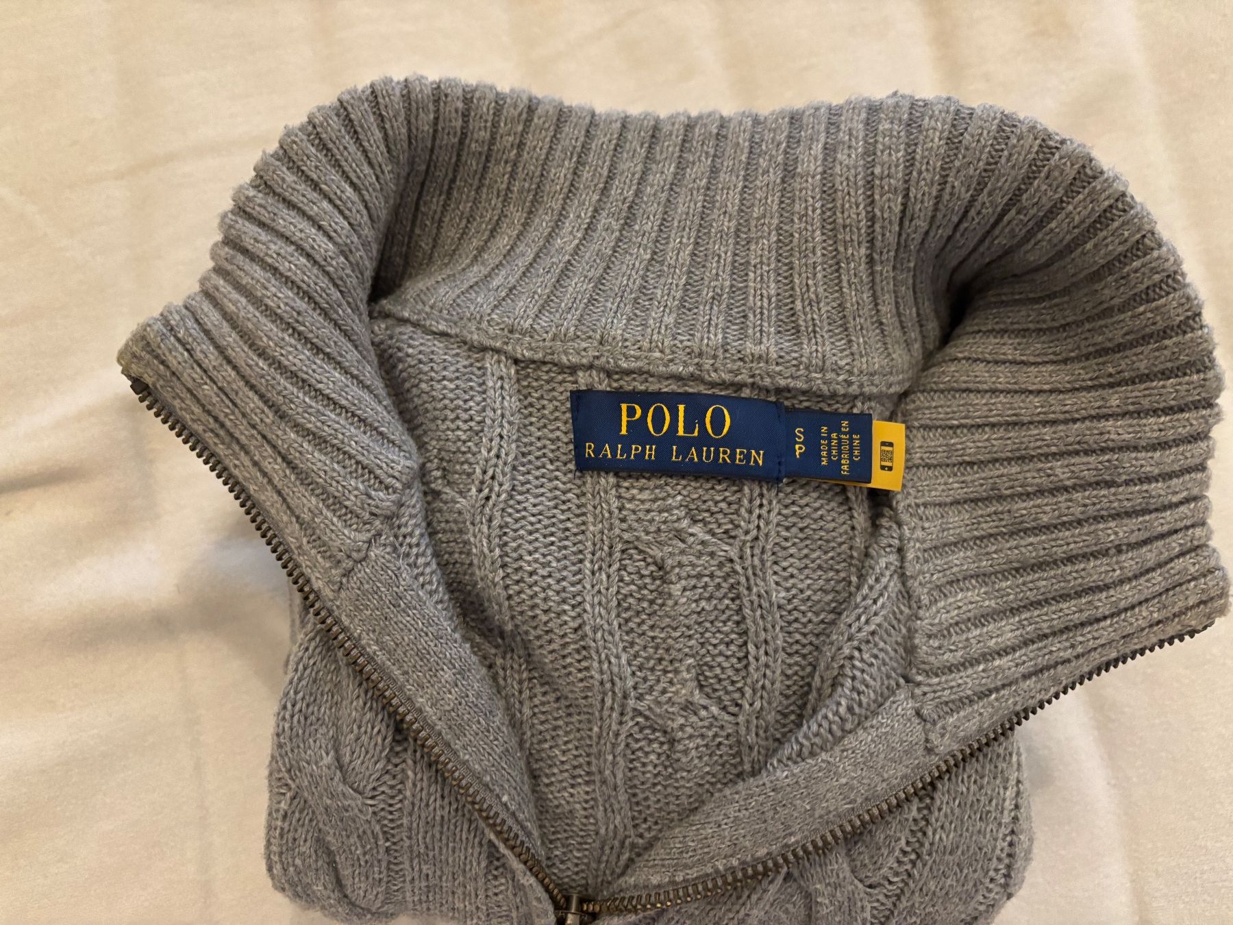 Ralph Lauren Pullover & Sweatshirts: Ralph Lauren, Quarter-Zip Pullover, Cable-Knit Cotton – Gebraucht aus Gutenswil von tob_h7nq 3