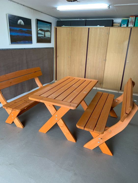 Gartenbank Tisch Holz Kaufen auf Ricardo